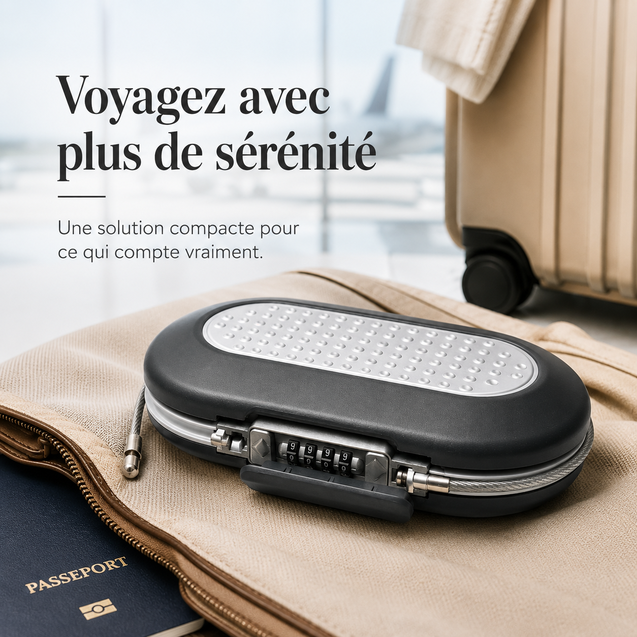 VeyraCarry Portable Travel Safe | Coffret à code compact pour vos objets de valeur