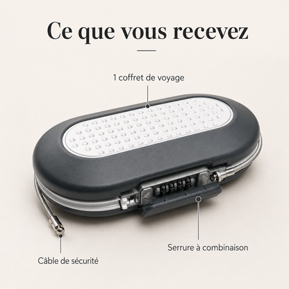 VeyraCarry Portable Travel Safe | Coffret à code compact pour vos objets de valeur