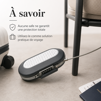 VeyraCarry Portable Travel Safe | Coffret à code compact pour vos objets de valeur